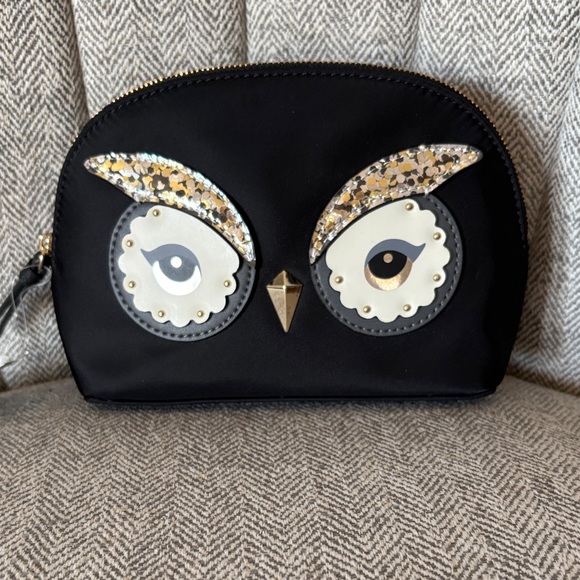 Kate Spade Owl Cosmetic Case NWT - Picture 1 of 9